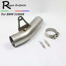 Motorcycle Exhaust middle pipe stainless steel Muffler link pipe middle section adapter pipe for BWM S1000RR S1000R S1000 R RR