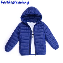 Children Outerwear Coat Autumn Winter Baby Boys Girls Ultra Light Jackets Coat Infant Warm Baby Parkas Thick Kids Hooded Clothes baby girls denim jackets coat fur hooded parkas plus thick winter warm children outerwear long clothes kids clothing q2069