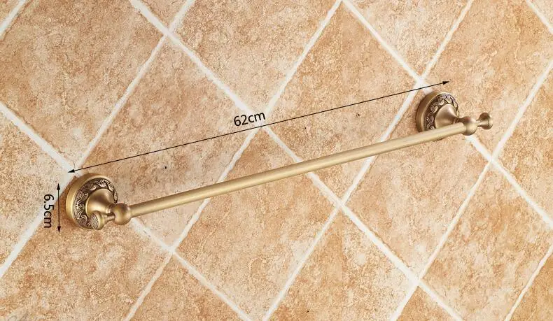 60 см) один полотенцесушитель, держатель для полотенец, твердая латунь, золотая отделка, продукты для ванной, аксессуары для ванной комнаты HJ-9008