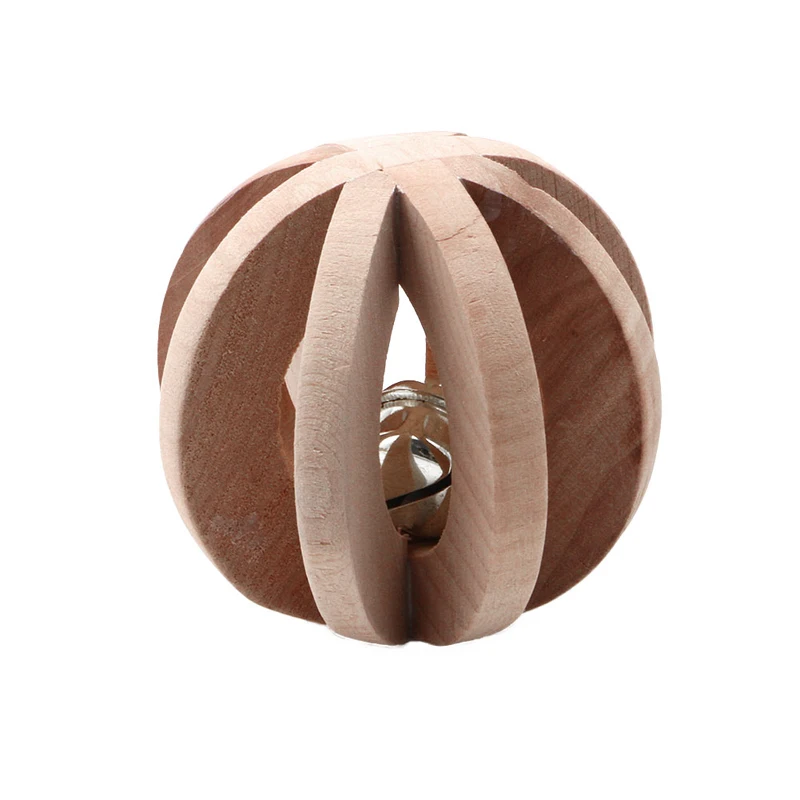 

Pets Dog Chew Wooden Ball Roller Chewing Toys Learning To Play Toy