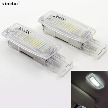 

2PCS LED Vanity Mirror Light Lamp for Volkswagen VW Golf 5 6 EOS Jetta Passat Polo Scirocco Sharan Tiguan Touran for Skoda Seat