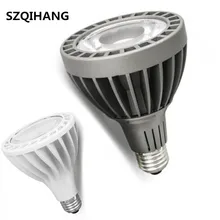 DHL COB PAR30 светодиодный лампы высокой мощности 30 Вт, E27 Крытый Встроенный светодиодный пятно огни прожекторы белый/серый корпус AC85-265V