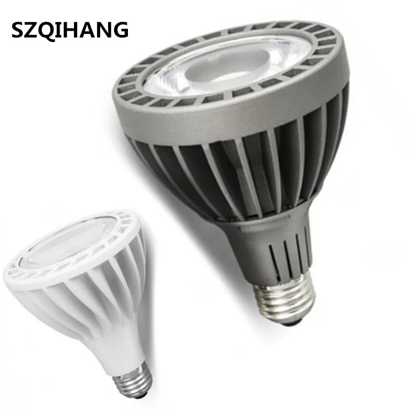

DHL Free Shipping COB PAR30 LED Bulb Light 30W E27 indoor Embedded LED Spot Lights Spotlights White/Gray Shell AC85-265V