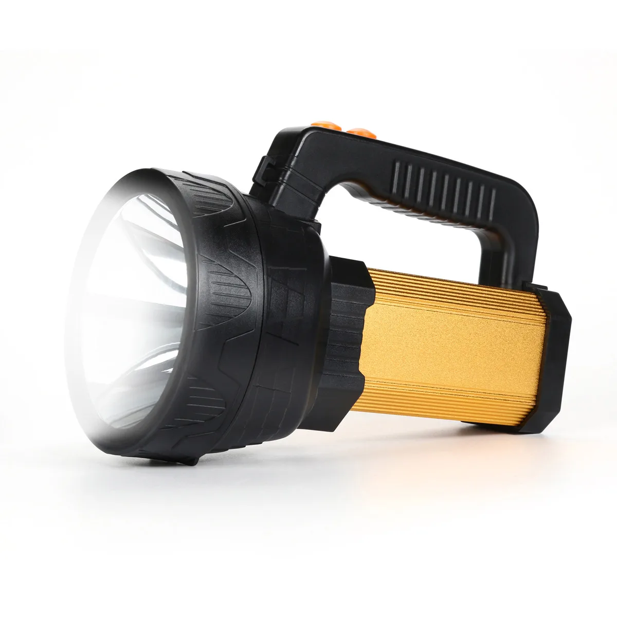 Perfect Bright Searchlight Handheld Portable Spotlight LED Rechargeable Flashlight USB Camping Fishing Barbecue High-low-flash #EX 2 Perfect Bright Searchlight Handheld Portable Spotlight LED Rechargeable Flashlight USB Camping Fishing Barbecue High-low-flash #EX 2