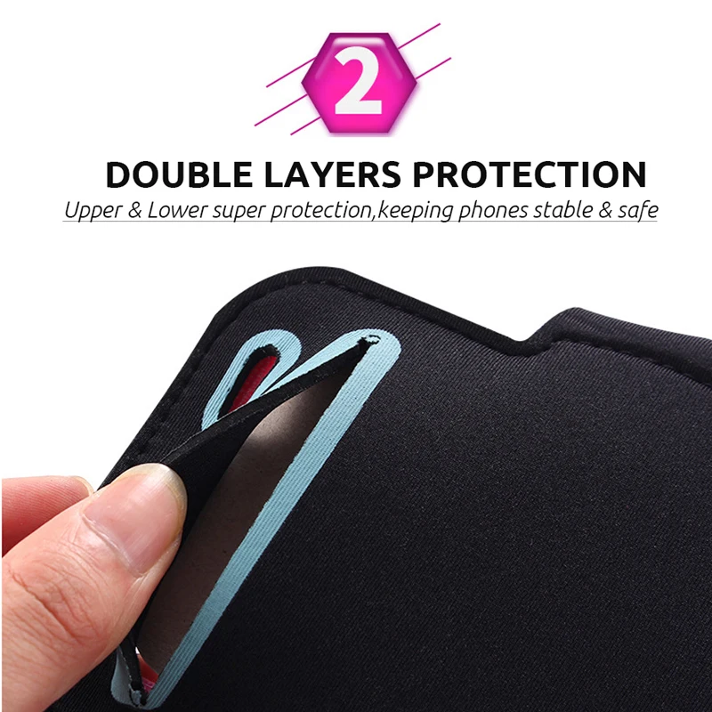 Top VICTGOAL Waterproof Sport Bag Bike Bags Touch Screen For Running Cycling Bag Arm Band Cases Mobile Phone Holder Pouch Belt Cover 2
