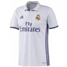 ADIDAS CAMISETA REAL MADRID 2016 2017 hombre – camiseta fútbol poliester blanco – camisetas de futbol, real madrid camiseta
