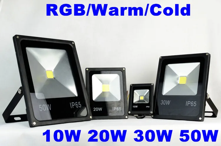 

AC85-265V Outdoor Led Floodlight RGB 10W 20W 30W 50W Waterproof Led Square Light Tunnel Light Spotlight