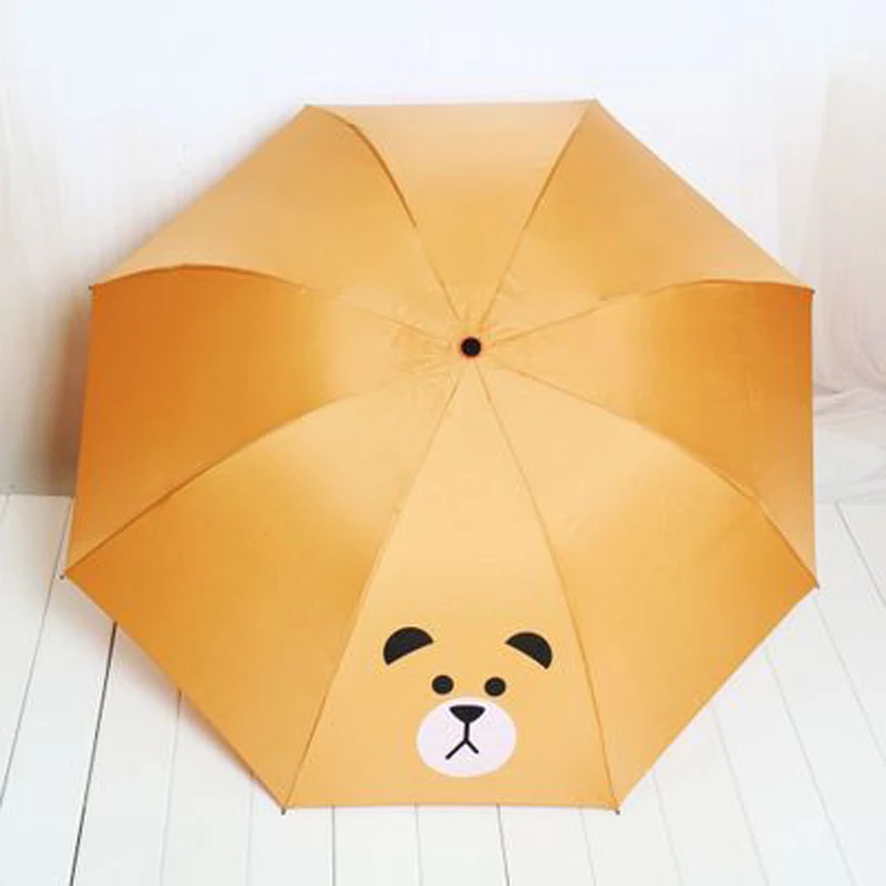 

Bear Rabbit Totoro Villain Children Umbrella 3 Folding Men Umbrella Rain Women Cartoon Cute Animal Kids Umbrella Creative Gift