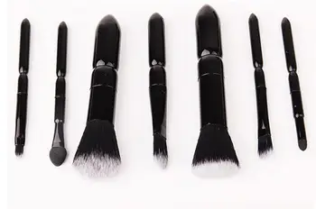 

Music Flower Portable bamboo charcoal fiber makeup 7pcs brush sets beginners suit a full set of make-up tools