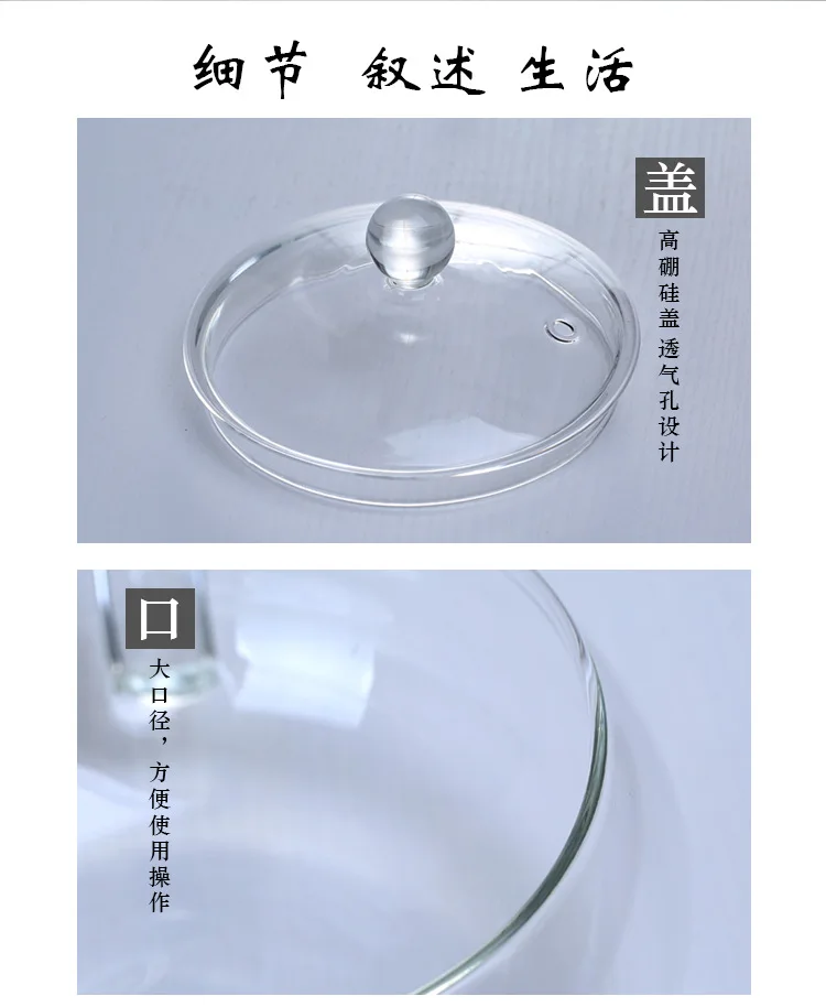 1.4L большой емкости стеклянный чайник микроволновая печь высокоборосиликатное Термостойкое стекло двойная вскипятить мультяшная чашка вскипятить суп пузырьковая лапша