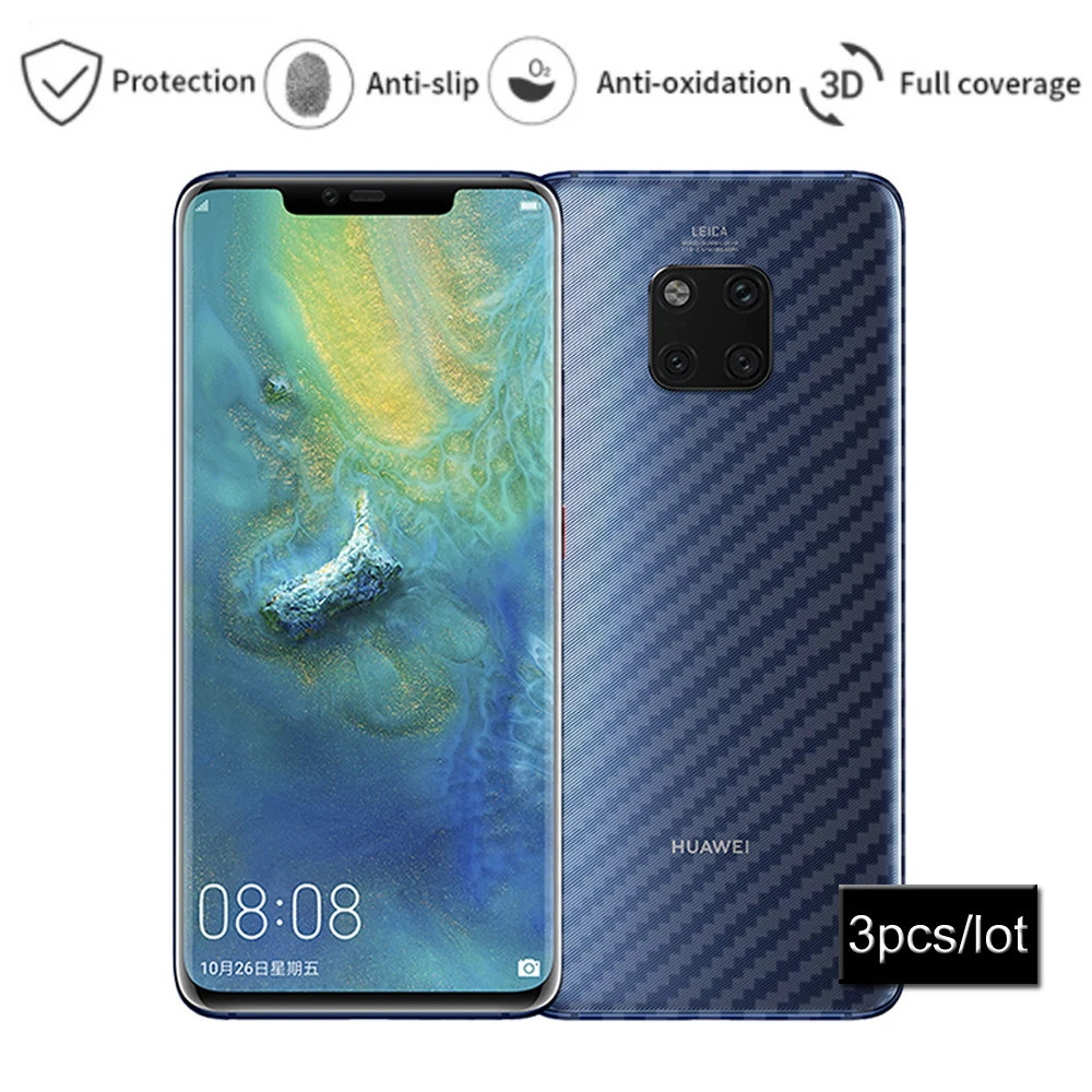 

Carbon Film for Huawei Y9 2019 Mate 20 Lite Honor Magic 2 Soft Carbon Fiber Sticker Back Protector Slim Film for Huawei Mate 20X