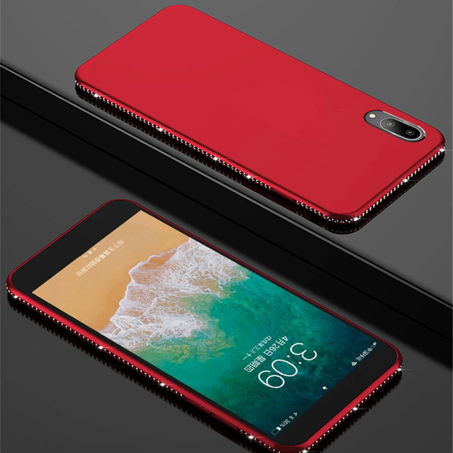 Модные блестящие чехлы с бриллиантами для VIVO Y97 Pro Z3i V11i ударопрочный матовый