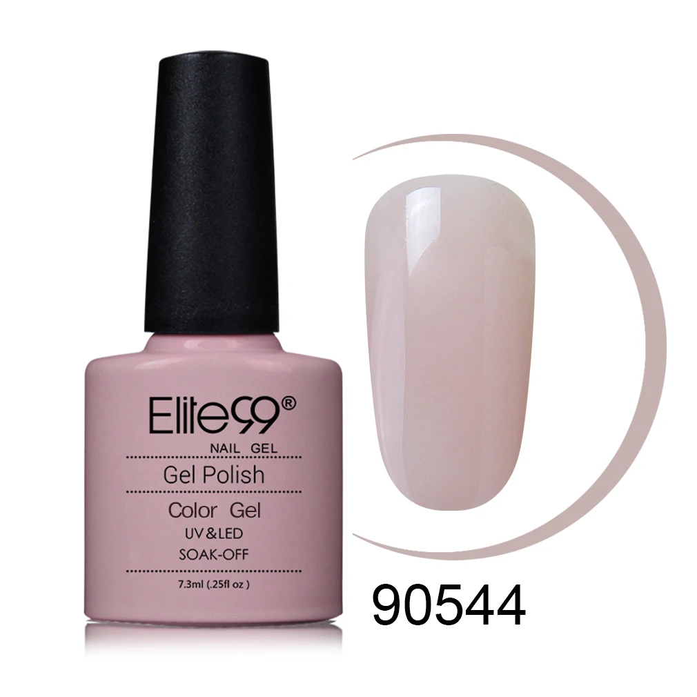 Elite99 7,3 мл цветной гель для ногтей, Полупостоянный цвет, лак для ногтей, нужен УФ-лампа, основа для отверждения, эмалированный лак для ногтей - Цвет: S90544