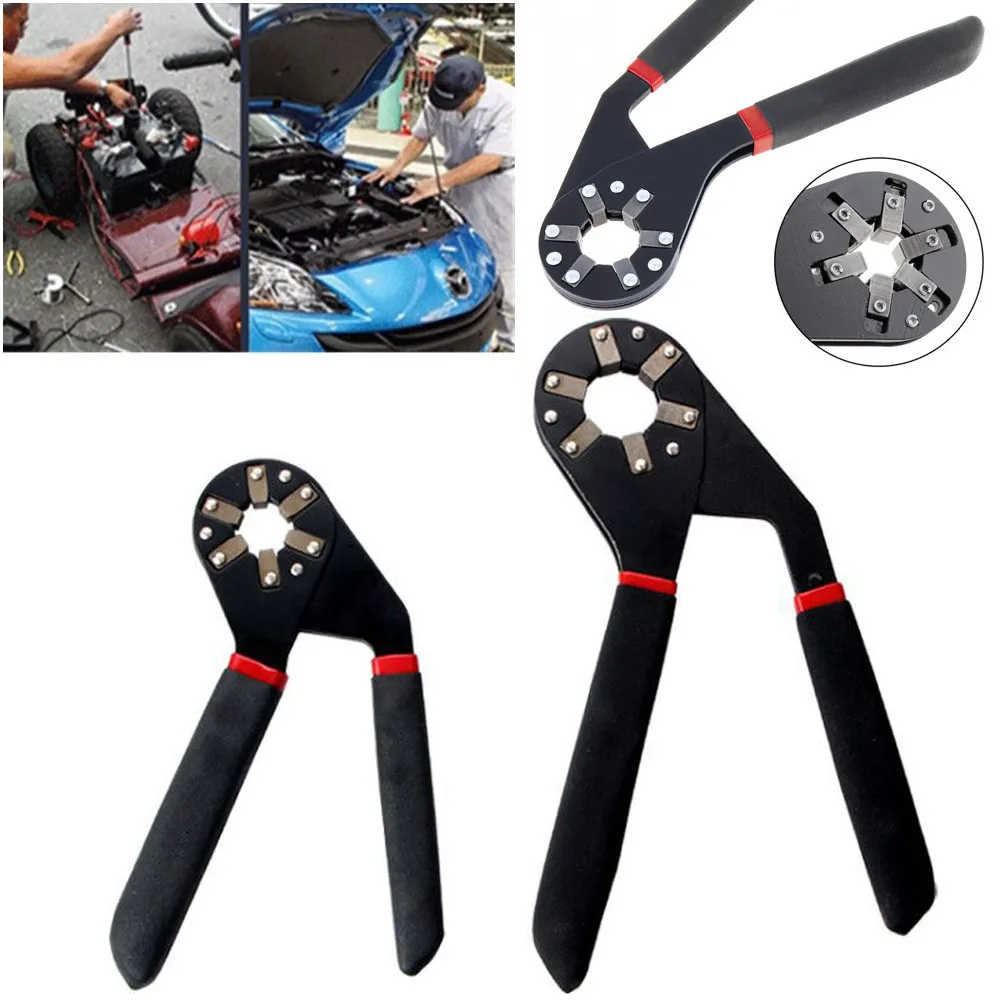 

15#2019 New Style Adjustable Magic Hexagonal Wrench Black Grip Pliers Spanner Tool 6-8 INCH furniture accessories Explosion