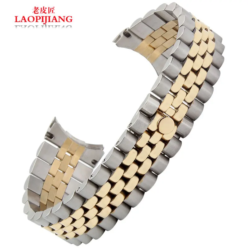 18K gold Luxurious high quality 20mm stainless steel Watchband for man