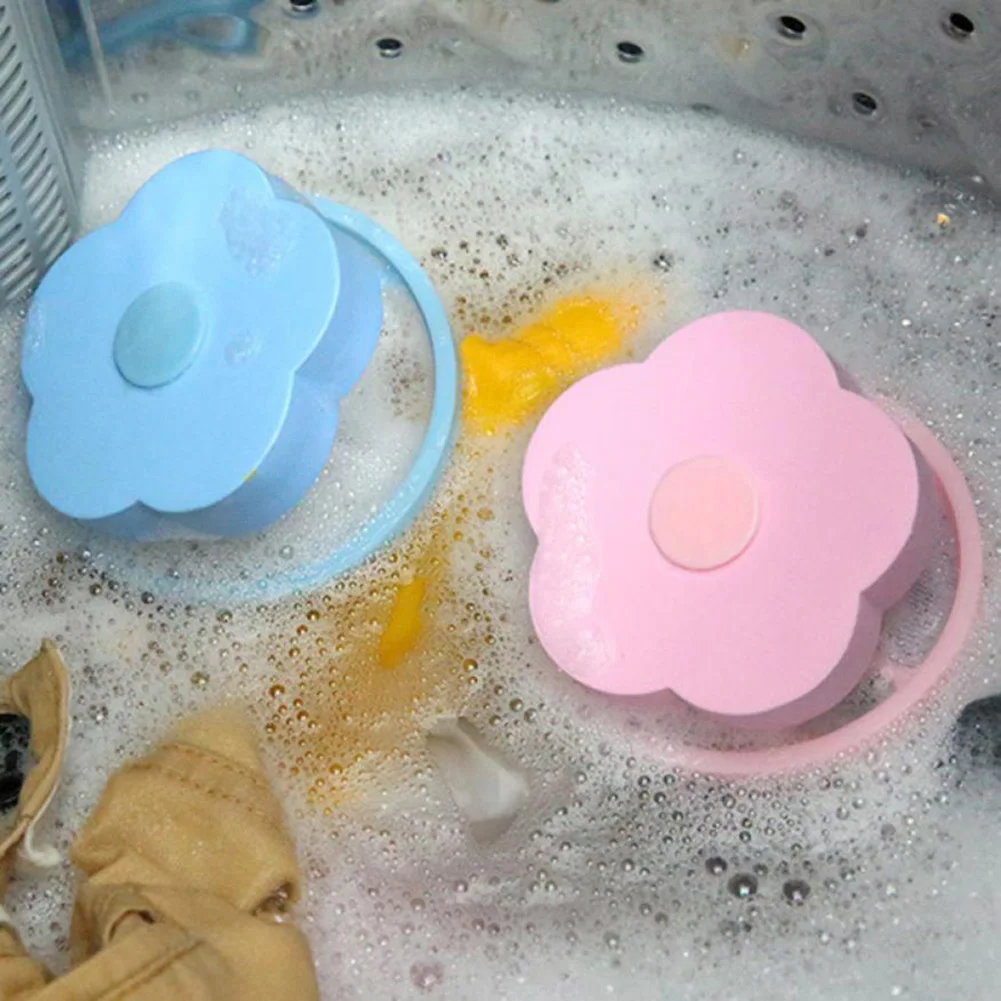 

Washing Machine Floating Filter Bag Flower Shape Washing Machine Lint Hair Removal Clean Net Bag Washing Floating Filter Tool