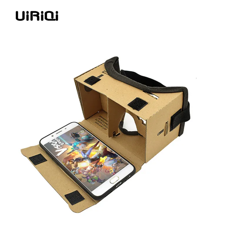 UiRiQi Cardboard VR очки коробка виртуальной реальности для iphone 3 5 дюймов смартфонов 3D