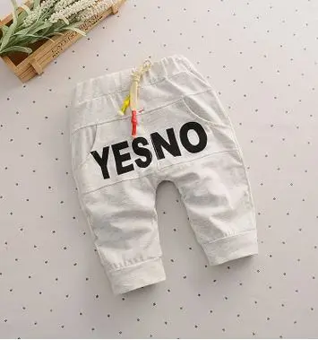Новые весенние красивые модные Для мальчиков и девочек для новорожденных брюки Штаны для мальчиков брендовые хлопковые детские штаны одежда для малышей осенне 7-24 м - Цвет: Серебристый