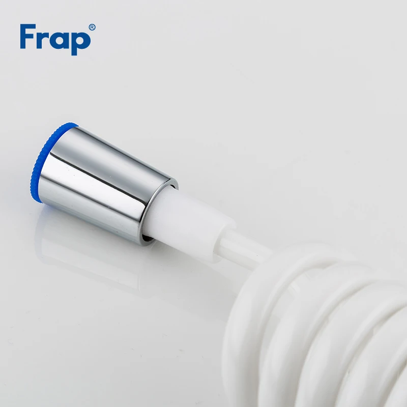 Frap الأبيض العالمي الاتجاهات خرطوم المطاط الربيع نوع عالية Pressurea لمط الأنابيب رشاش مياه نافورة على المطبخ صنبور F44-1