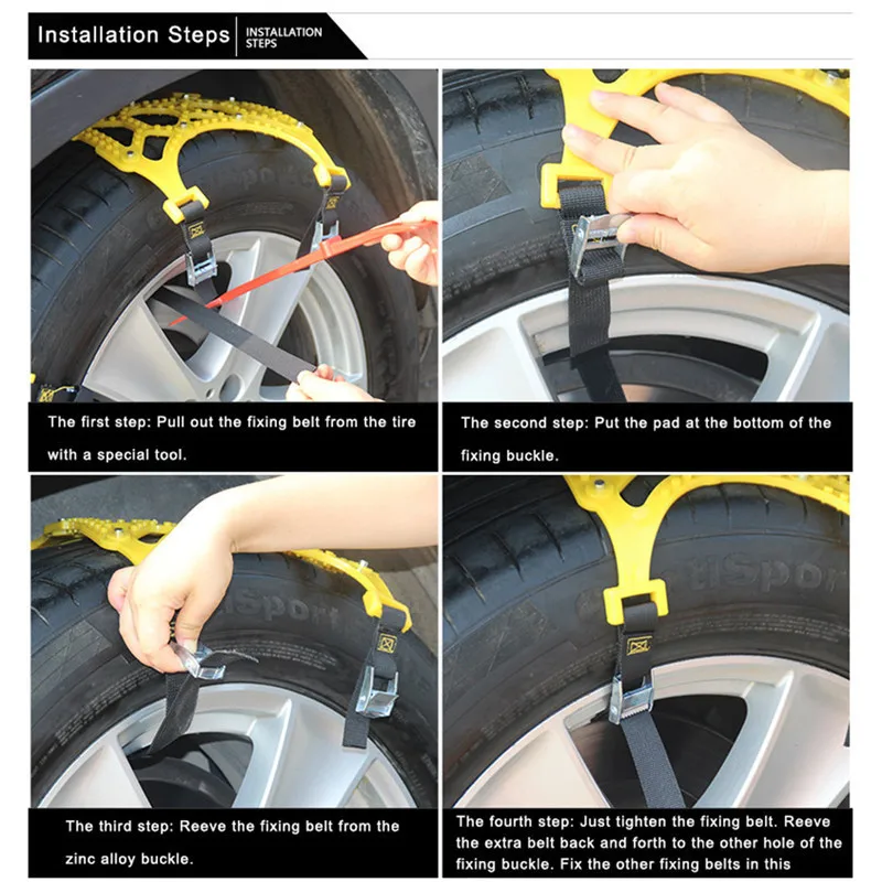 3 шт./упак. Универсальный утолщенной ТПУ автомобильных шин противоскольжения цепи аварийного шина Противоскользящий ремень для зимние дорожного движения