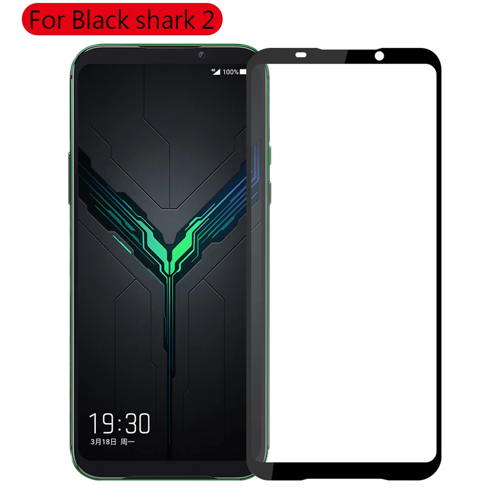 5D 9H полное покрытие из закаленного стекла для Xiaomi Black Shark 1 2 Защита экрана для Xiaomi Black Shark Helo полная клеевая стеклянная пленка