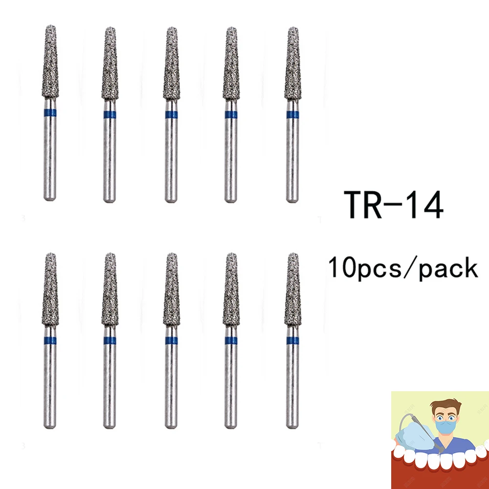 BR-31 Dental Diamond Burs Drill Dentistry Burs High Speed Handpiece Handle Diameter 1.6mm Dentist Tools BR-41 TR-13 FO32