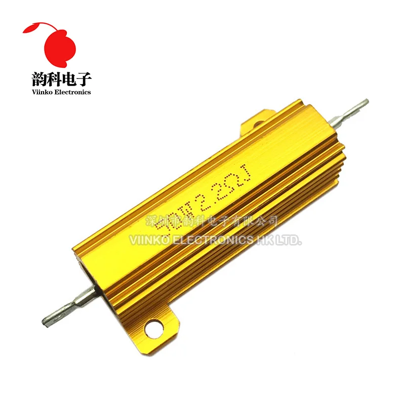 50w carga de resistencia//alambre resistencia 0,5 R//0.5 Ohm-Carcasa Aluminio-nuevo