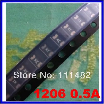 

100PCS 1206 0.5A 0.5 Amp 500mA PolySwitch SMT SMD Resettable Fuse