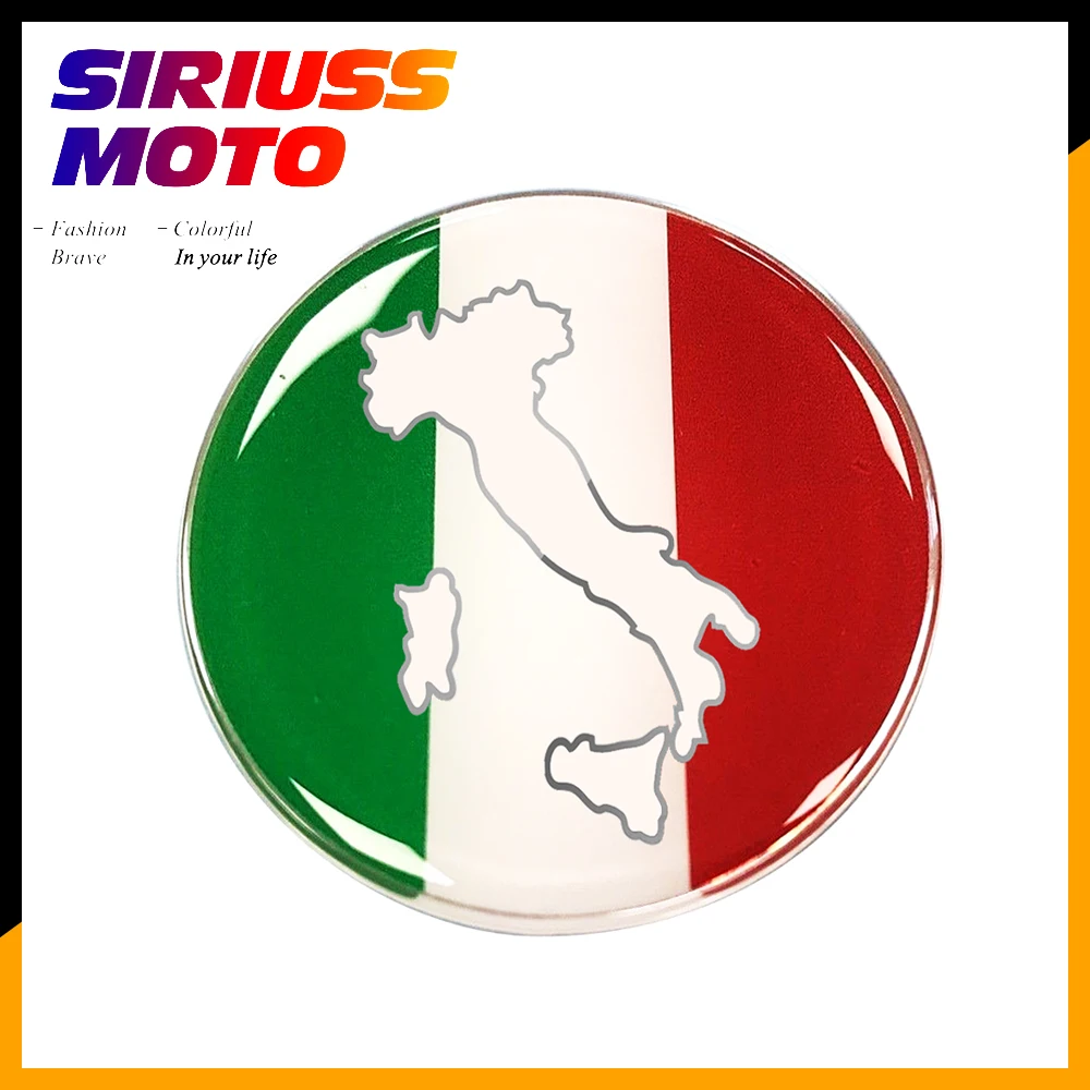 

3D Motorcycle Tank Decals Italy Flag Italia Resin Stickers Case for Aprilia Ducati Vespa GTS GTV 250 300 LX S 125 Decals