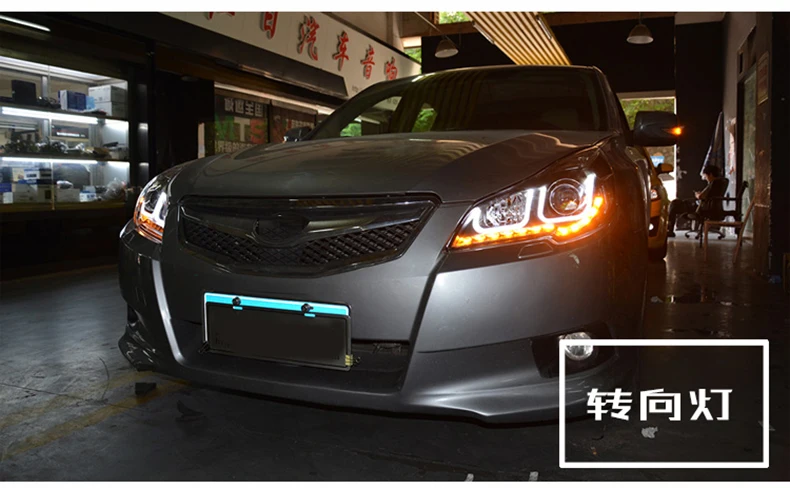 Sale Car styling case for Subaru Outback 2010-2014 Headlights LED Headlight DRL LED lens headlamps HID Xenon turnlight running light 2