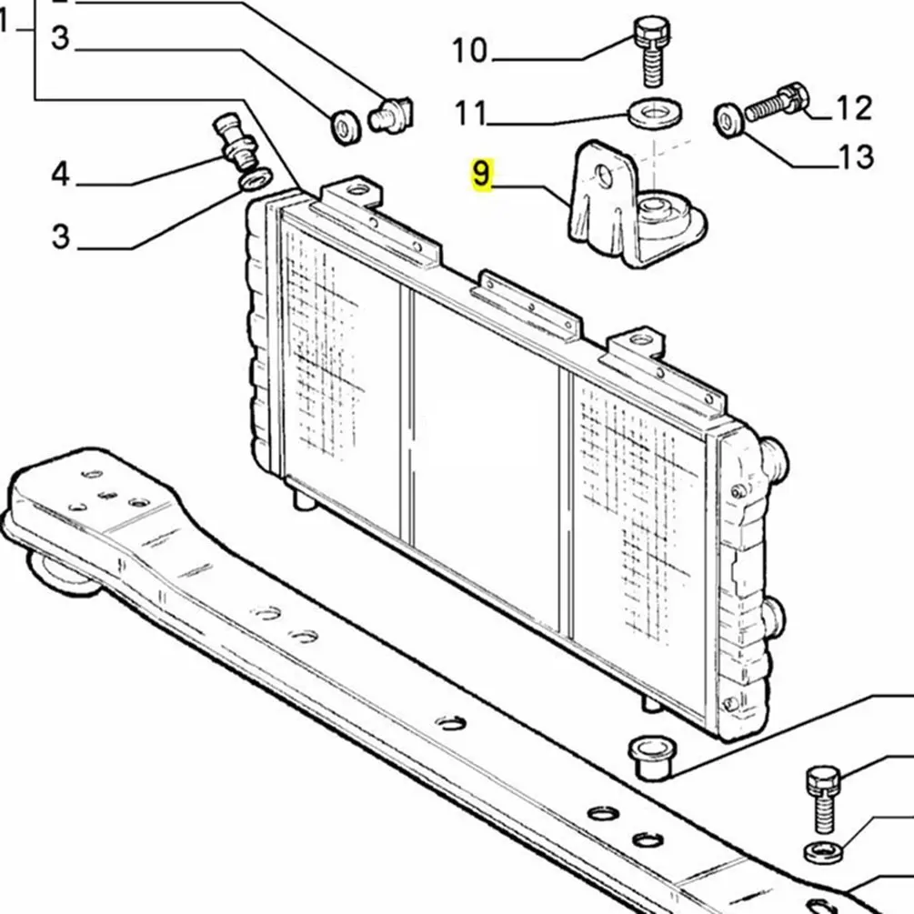 Авто Запчасти для Fiat для peugeot, для Citroen реле радиатора кронштейн 1321001080 автомобильные аксессуары