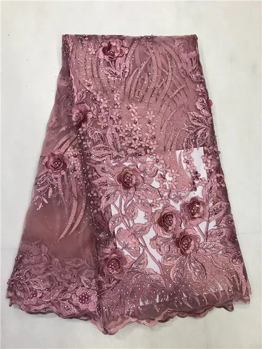 High Quality African Lace Fabrics 2018 Hot Sales French Mesh Laces cotton Jacquard weave drilling Beaded For partty!jl-1-2 | Дом и сад