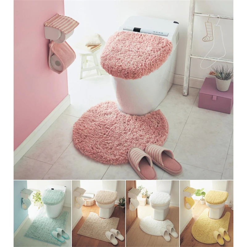 

Japan Belle Maison Original single Universal High quality toilet seat cover Toilet Lid cover high-grade toilet ring Bathroom Mat