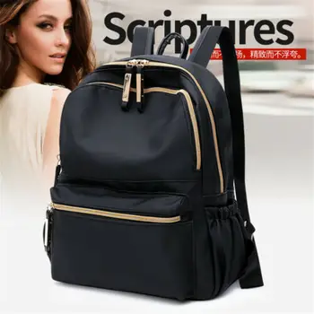 

Casual Oxford Backpack Women Black Waterproof Nylon School Bags for Teenage Travel Tote Backpack big capacity backpack