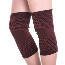 1 pair 2 pieces high elastic breathable bamboo charcoal knee support tourmaline magnetic knee brace pad patella