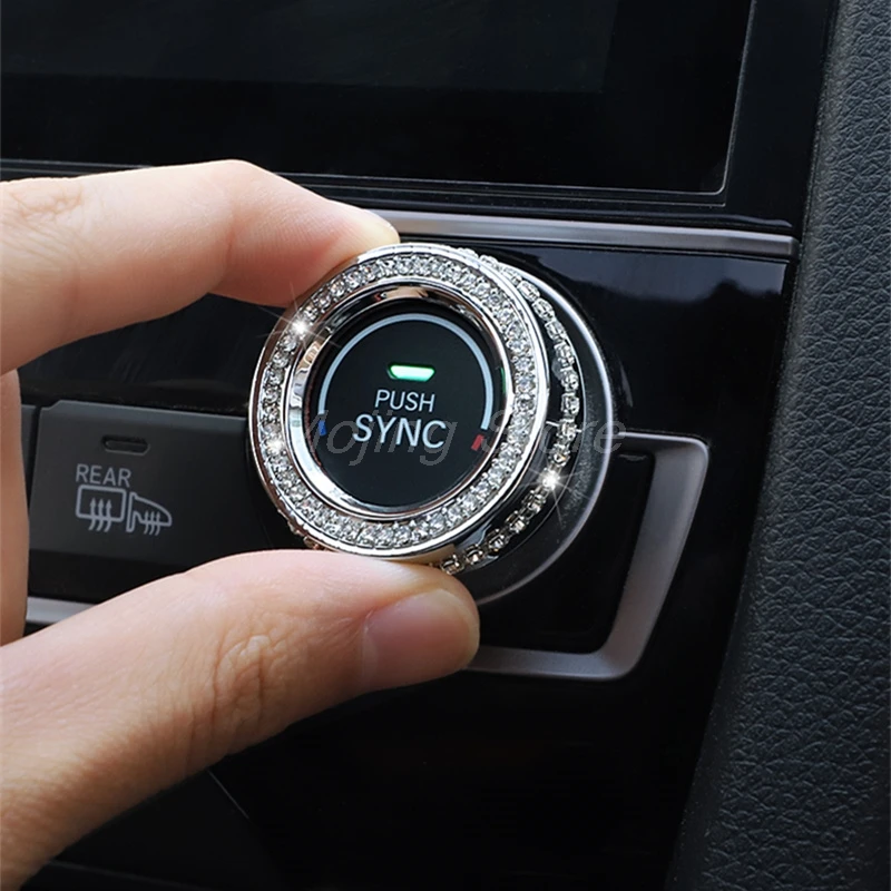 Кнопка регулировки кондиционера декоративное кольцо ключ для запуска Honda Civic 10th