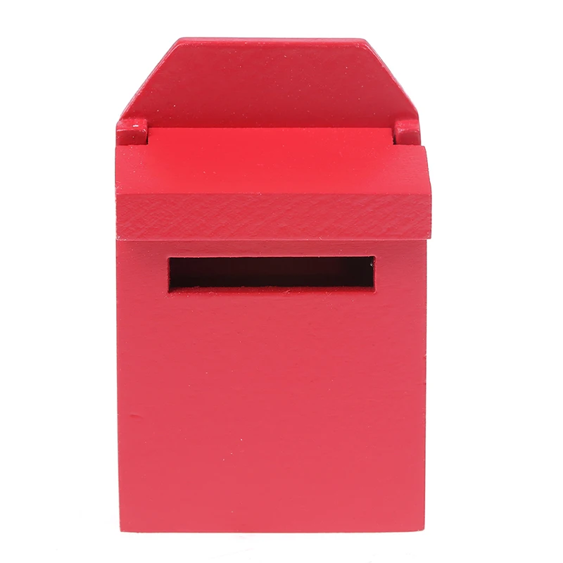 1:12 Dollhouse Miniature Wood Mailbox Fairy Mail Sticker Fairy Door Accessories 5 Colors