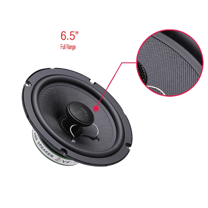 12v 6.5 inch Car coaxial Speakers Silk dome full range Bass Treble ,High Quality Sound Fiber