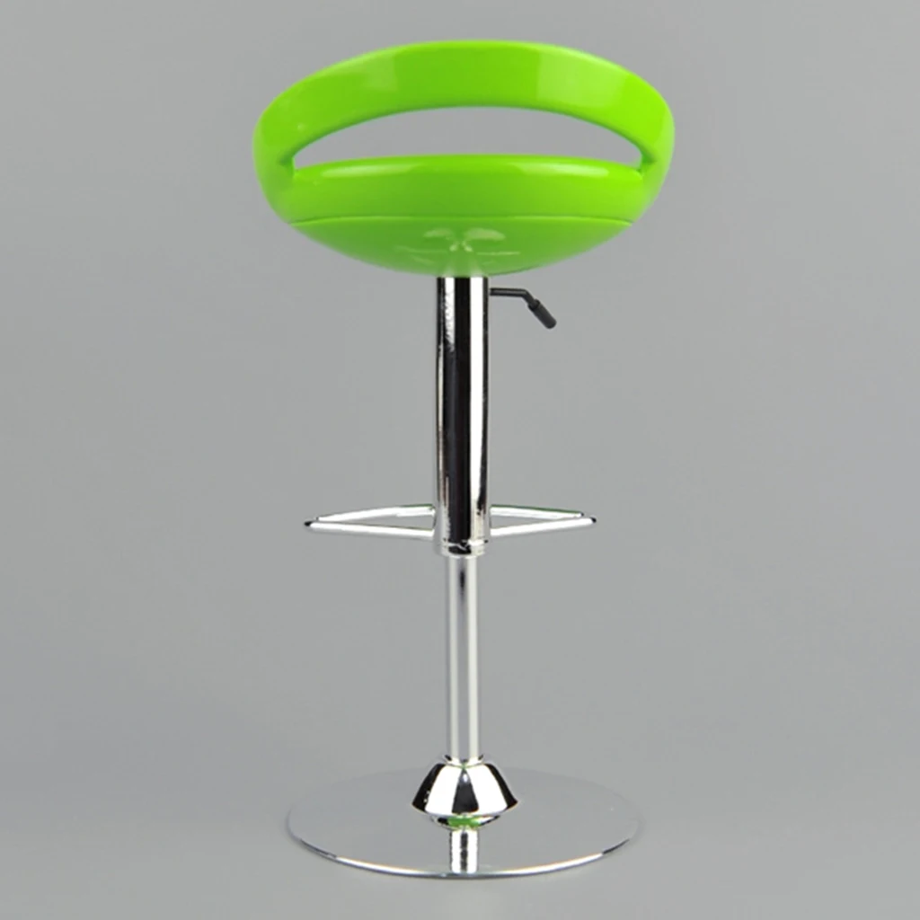 1/6 Scale Dollhouse Bar Family Rotating Round Swivel Foot Chair Pub Bar Stool for 12