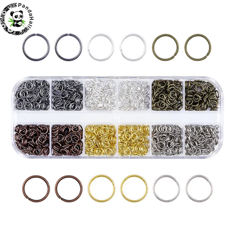 

1Box Mixed Color Iron Jumprings, Close but Unsoldered 5x0.7mm about 1320pcs/box 220pcs/color