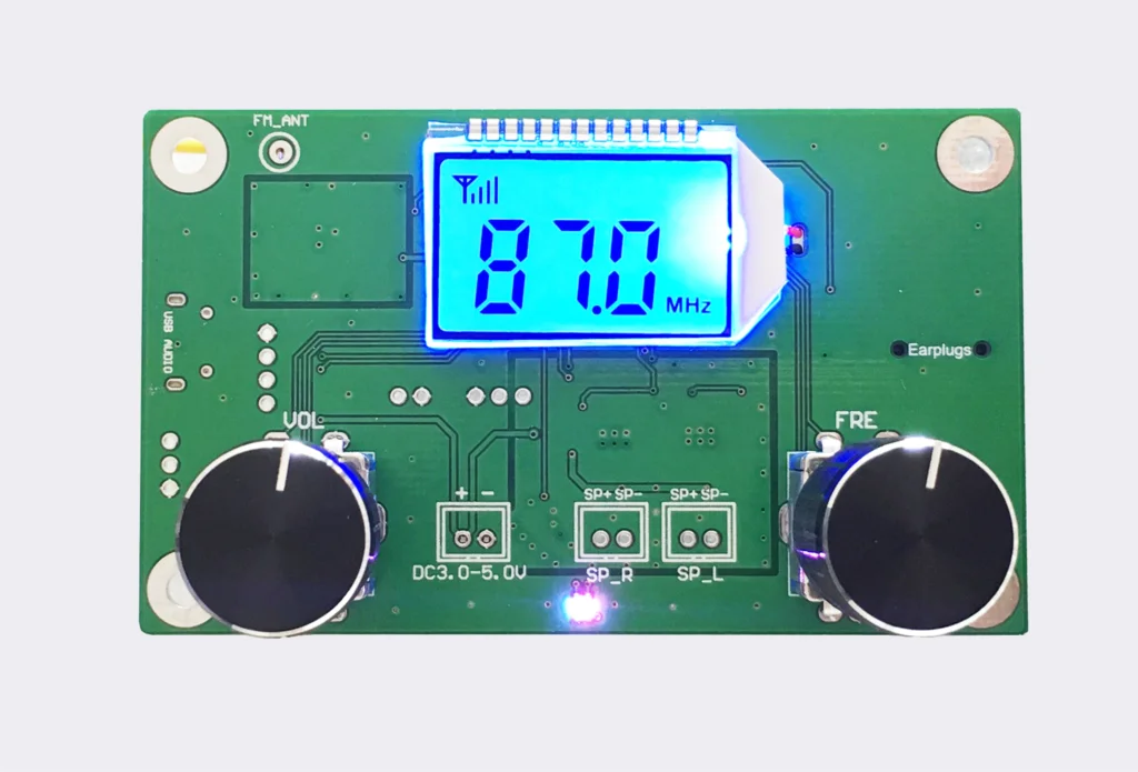 Новый DSP PLL цифровой LCD стерео FM радио приемник модуль 87 108 МГц с серийным