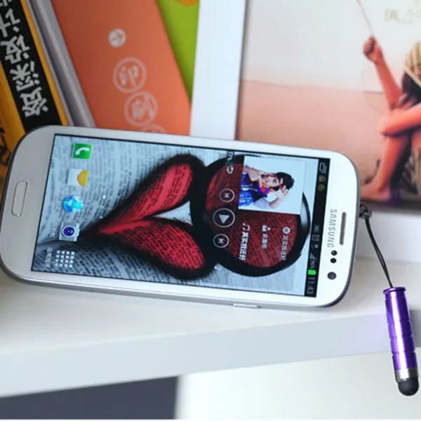 500 шт пластиковый стилус для емкостного сенсорного экрана телефона планшета ПК С Пылезащитным штекером бесплатно DHL
