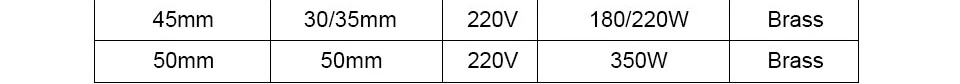 LJXH Нагревательный элемент 220V хомутовый нагреватель латунь 42x40 мм/45x30 мм/50x50 мм 240 W/180 W/350 W для машины для литья под давлением 1 шт