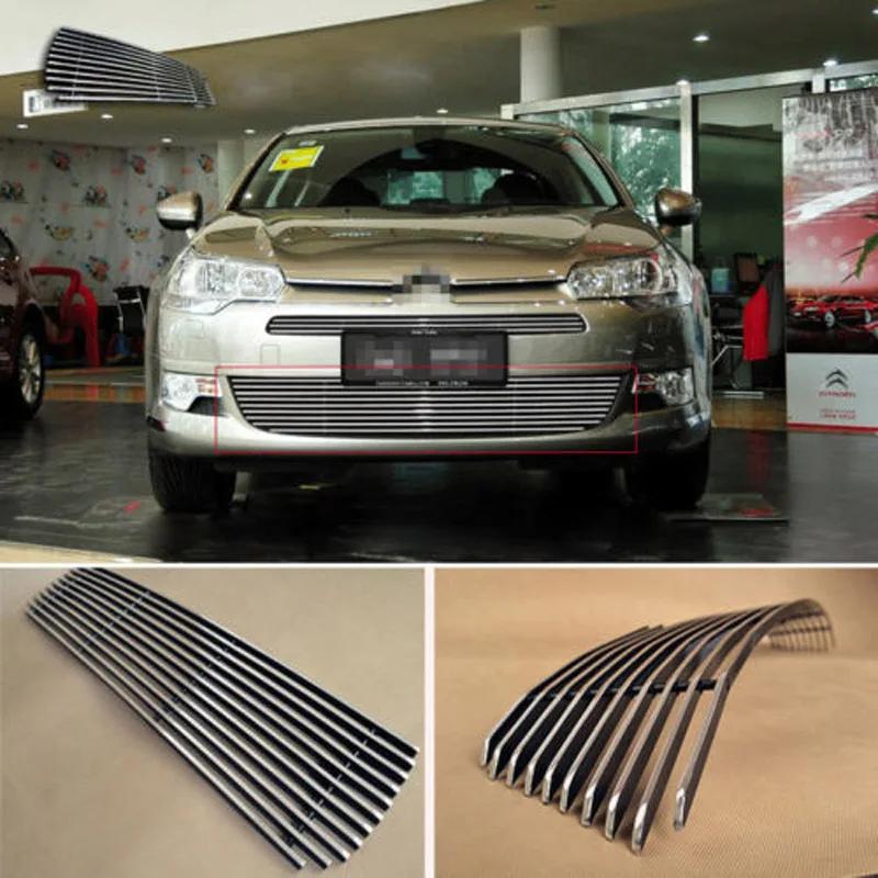 

Alloy Aluminium Front Center Racing Mesh Bumper Grills Billet Grille Cover For Citroen C5 2009-2012