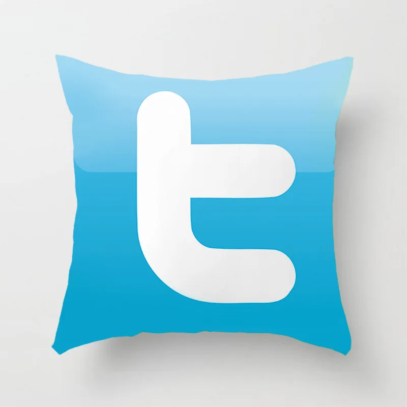 BLRISUP социальные медиа Чехлы для подушек наволочки Facebook/Twitter/YouTube/Snapchat/Inst логотип наволочки Декор для дома Наволочки