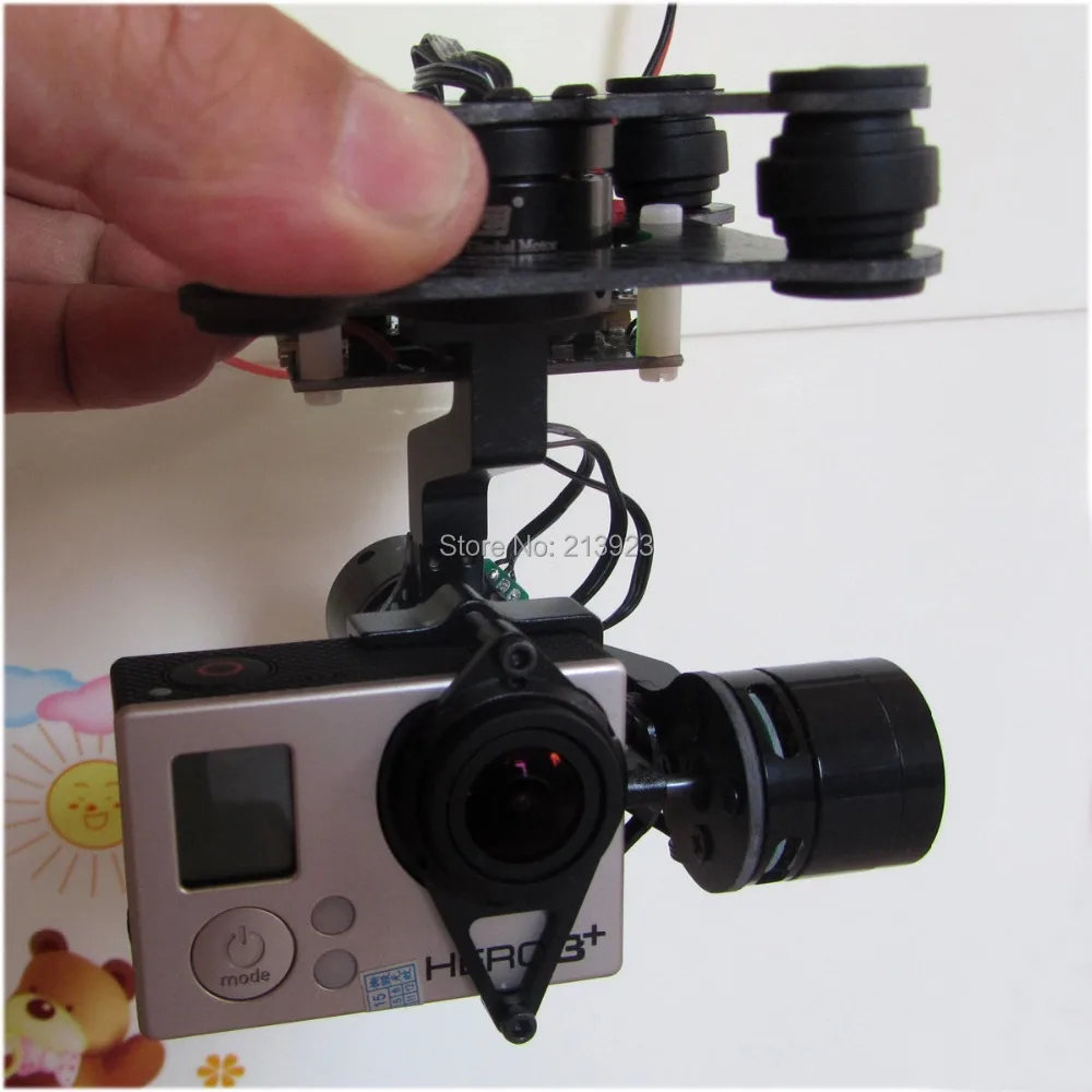 

Ready to Fly 3 Axis Gopro Brushless Gimbal FPV Stablizer Alexmos V2.4 RTF Fully Assembled For Gopro3 Hero 3 - BIG Board