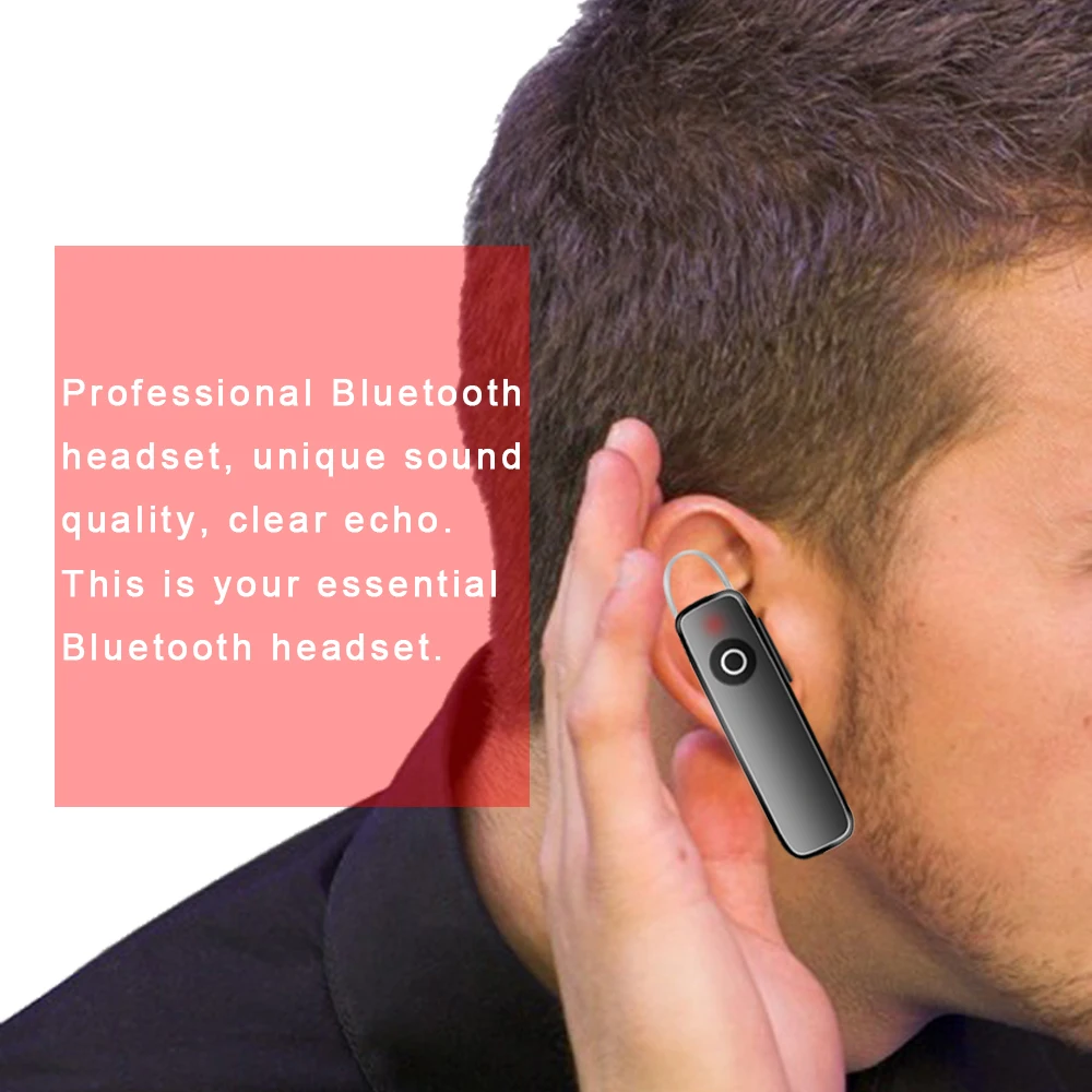 P165 mini Bluetooth 4.1 Headset Wireless Earphone with Microphone Volume Adjustable for iPhone Xiaomi Android Phone iPad Macbook