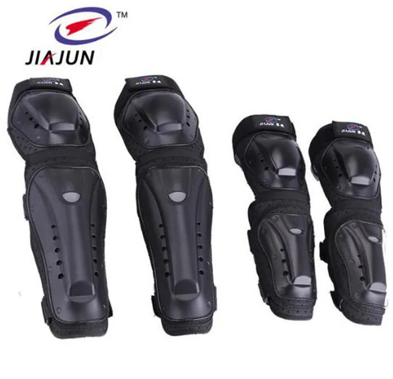 

JIAJUN Motorcycle MTB BMX Bike Skating Skateboard Guard Extreme Sport Protective Gear Protector Elbow Pads + Knee Pads Set