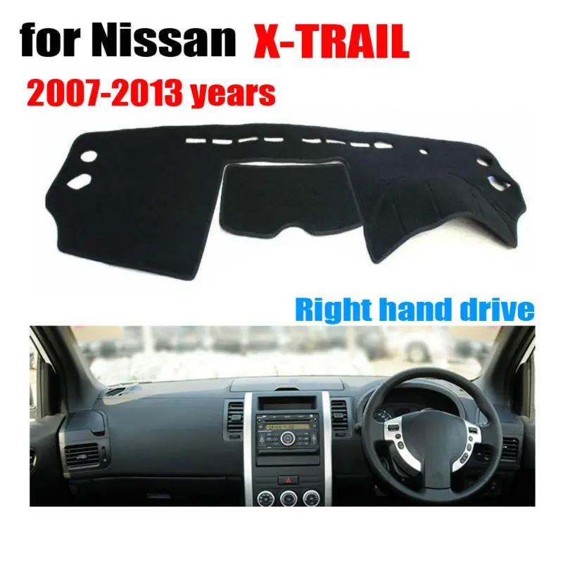 Автомобильный коврик для приборной панели Nissan X-TRAIL 2007-2013 с правым рулем