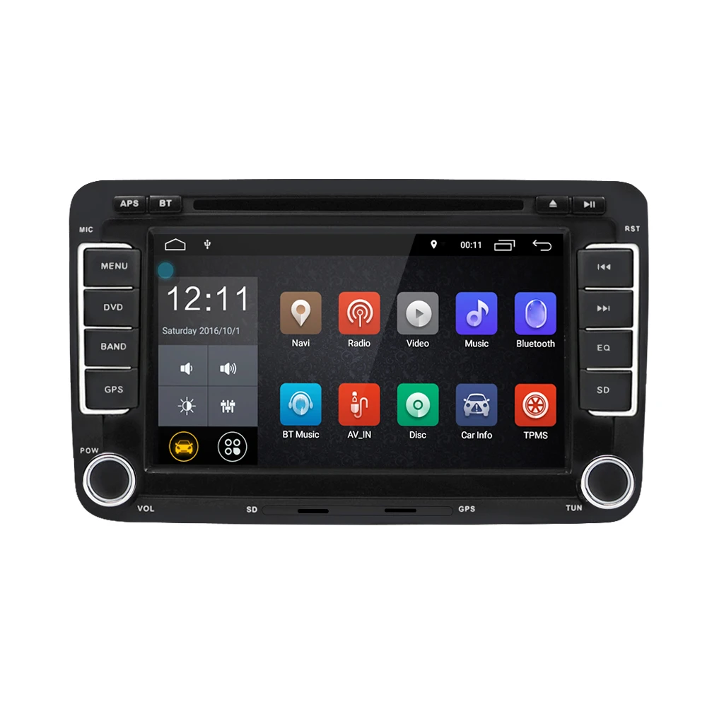 Автомобильный мультимедийный плеер RM CLVW70 D 7 дюймов Android 6 0 1024*600 двойной Din 1 ГБ ОЗУ